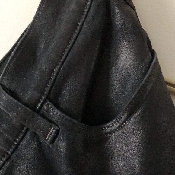 JBRAND Maria Coated Galactic Black 
High Rise Stretch Skinny Jeans - Picture 5 of 9